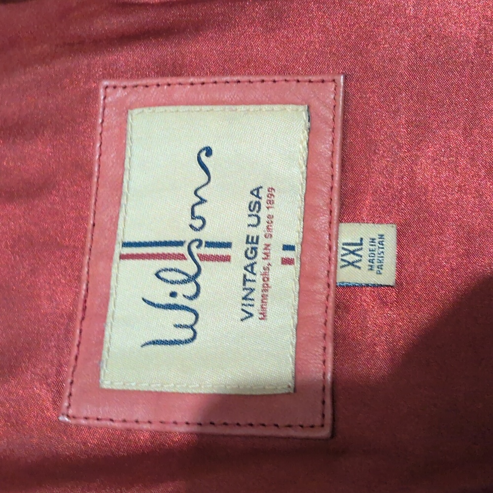 SOLD Wilson's Leather Vintage Women's Red Genuine Leather Jacket Sz XXL - Picture 3 of 7
